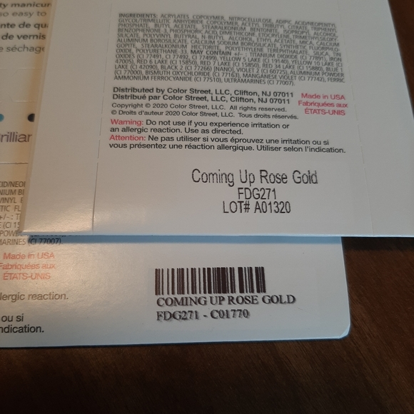 Color Street "Coming Up Rose Gold" Nail Polish Strips - Picture 3 of 4